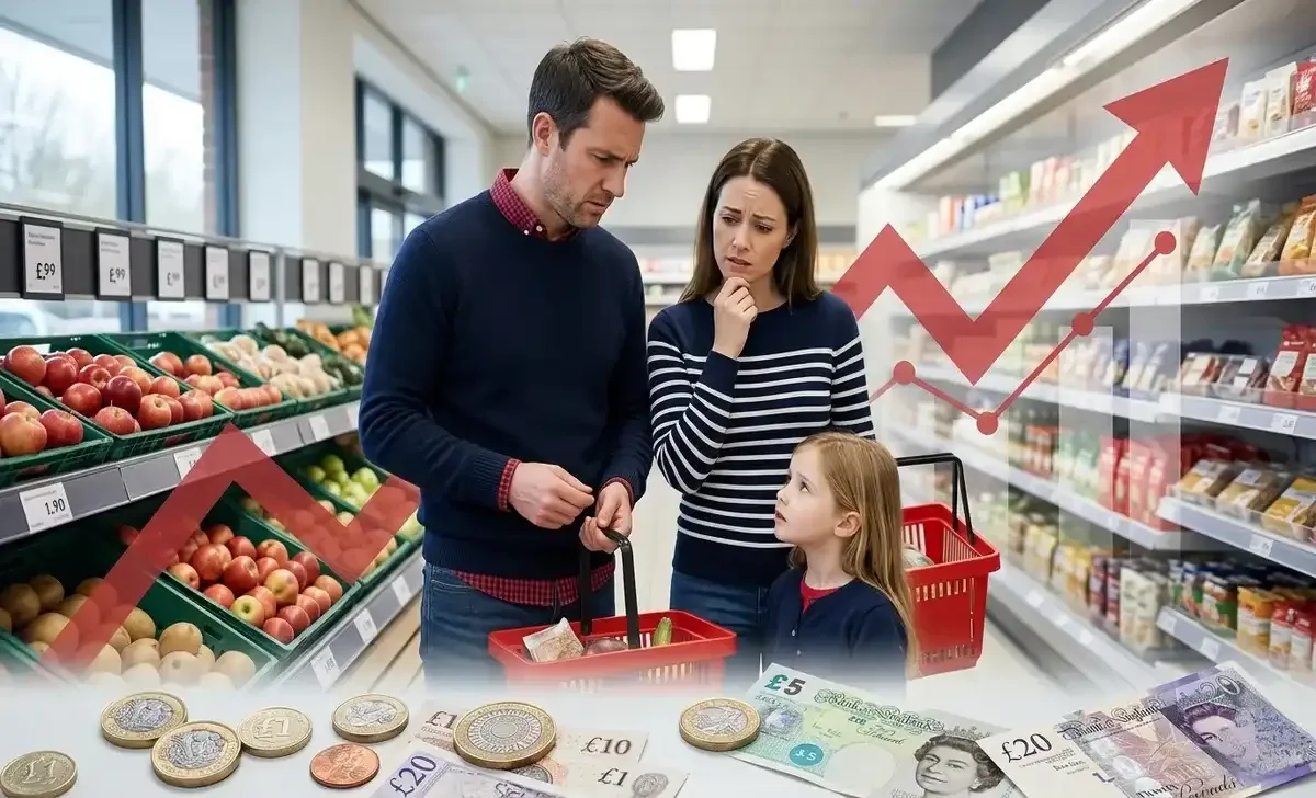 UK inflation impact on household cost of living and savings in Britain